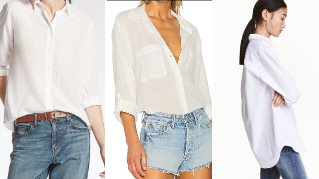 wardrobe essential white button down